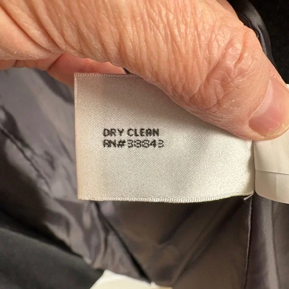 Vtg Larry Levine Women's Charcoal Gray Wool Blend Winter Coat Size 24 Classic